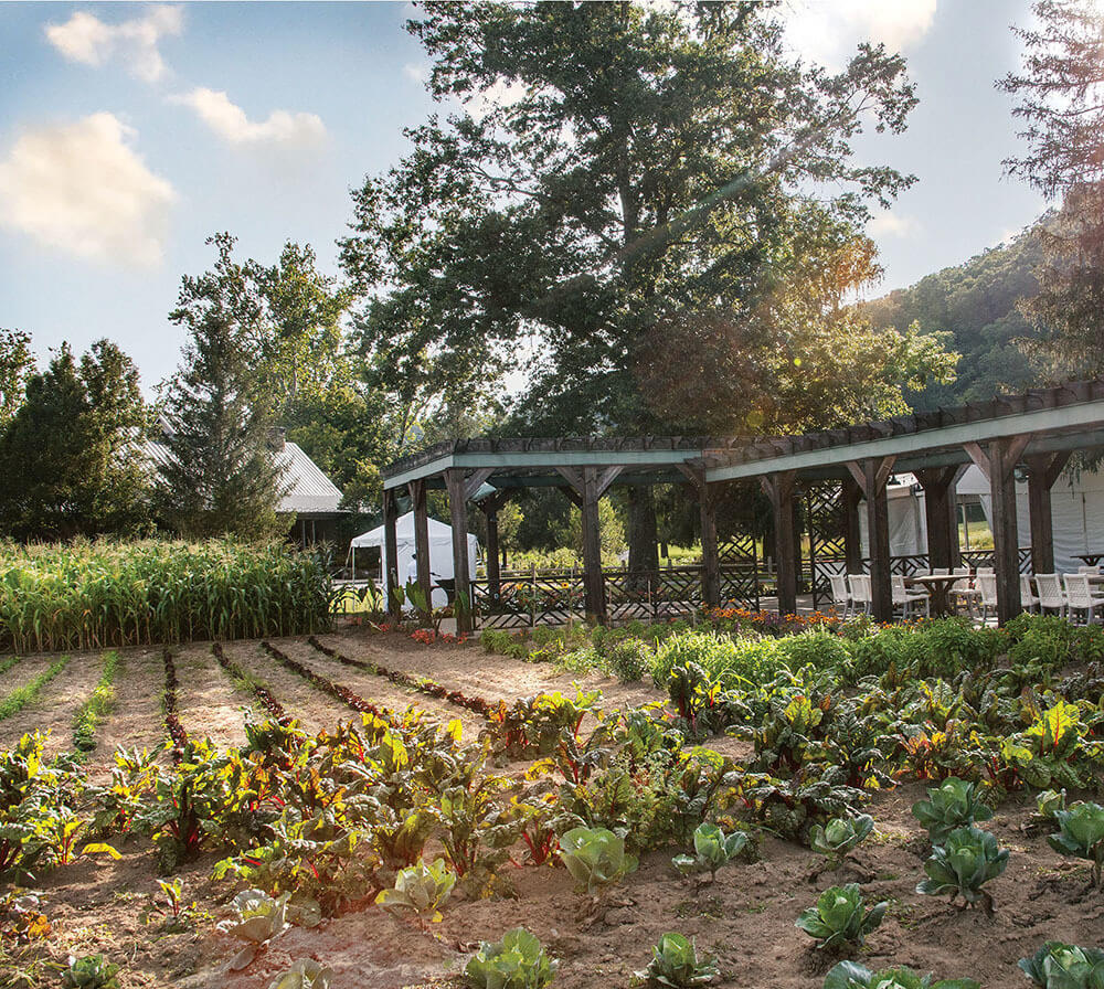 creekside garden at the greenbrier