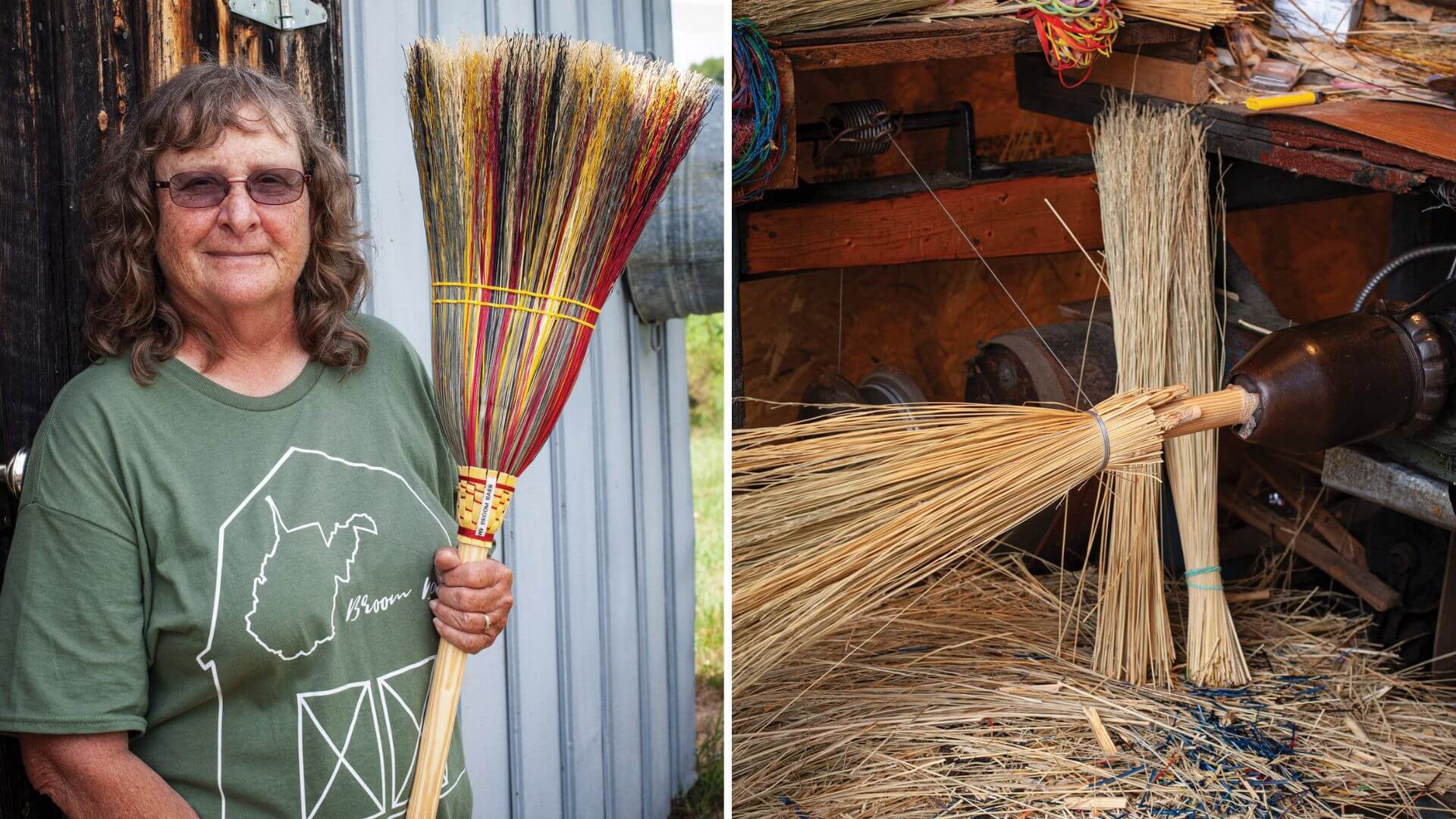 appalachian traditional craft of broom making
