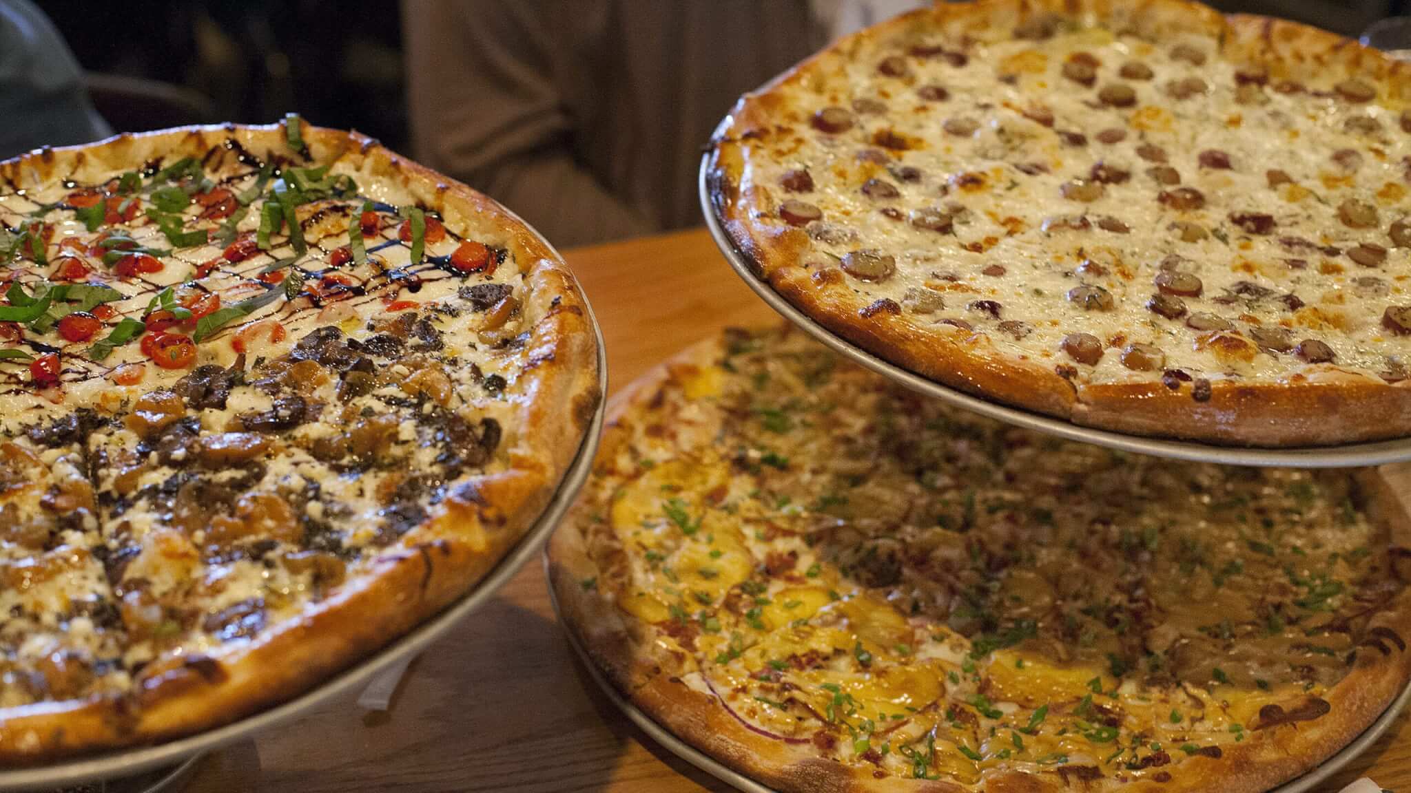 Platters of Pizza from Pies and Pints