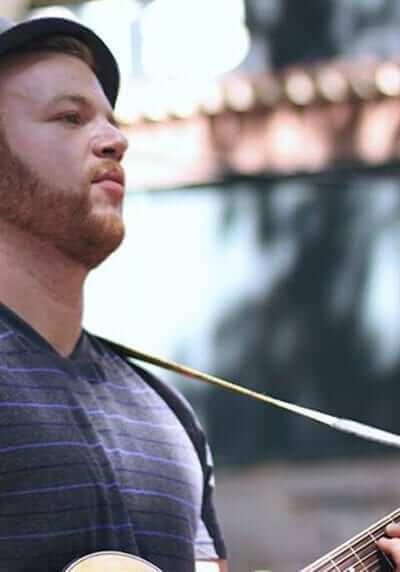Matthew Marks, guitarist for the band The Company Stores