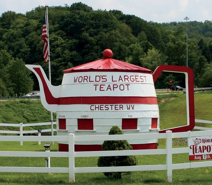 World's Largest Teapot. Chester, West Virginia. Hancock County