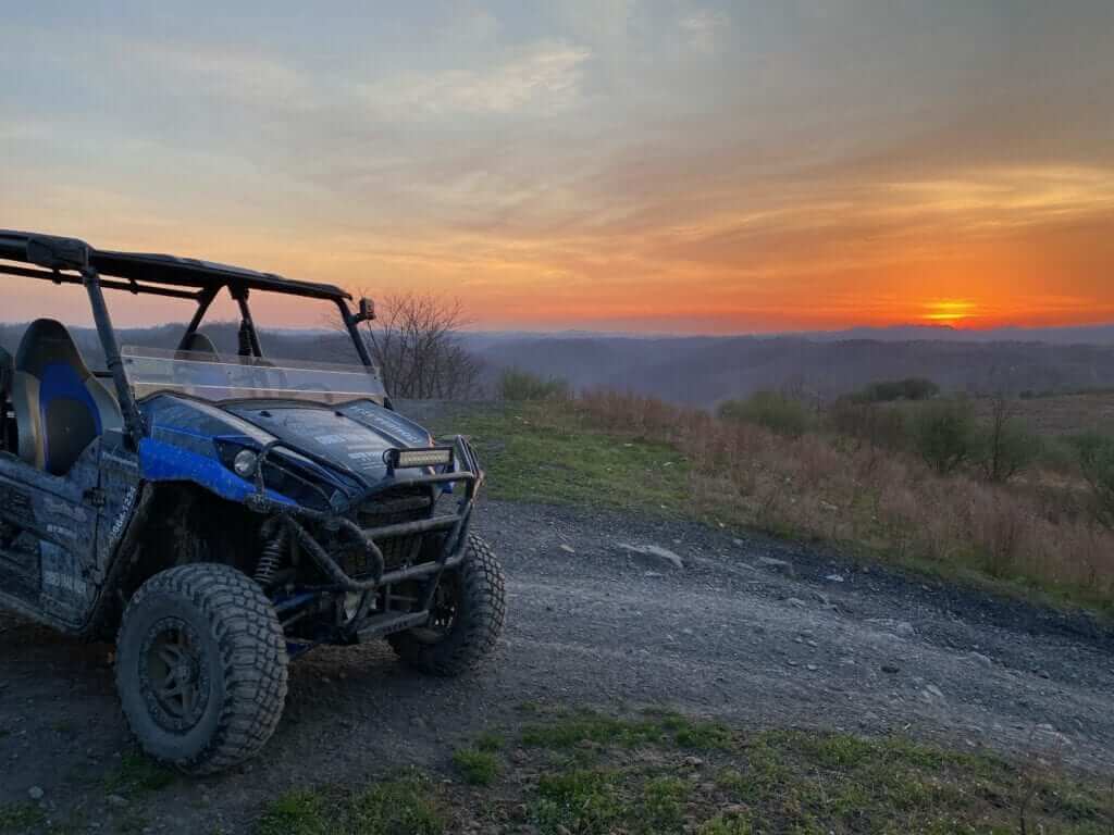 ATV on trails near Twin Hollow Campground